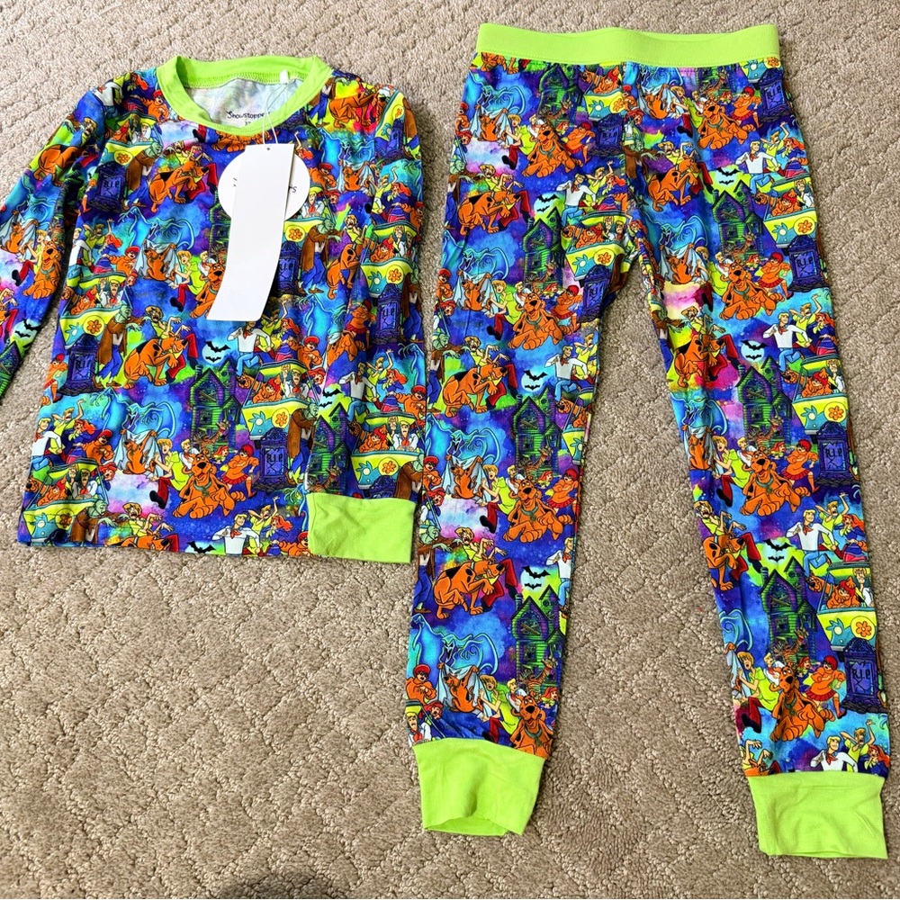Showstoppers 2 piece pajamas Scooby doo 3T bamboo